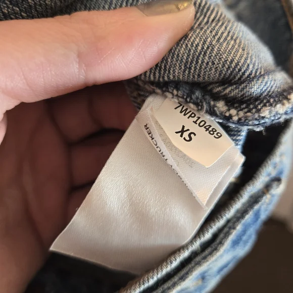 Lucky Brand Denim Jacket Women's X-Small Light Wash Cotton - Picture 6 of 11